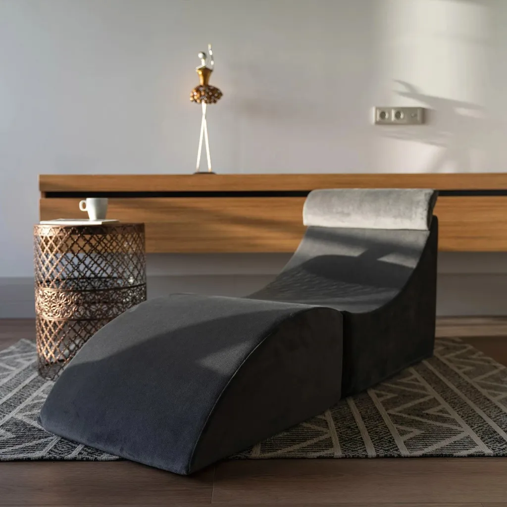 Divan Bella, kadife, ngjyrë antracit, Atelier del Sofa - 2