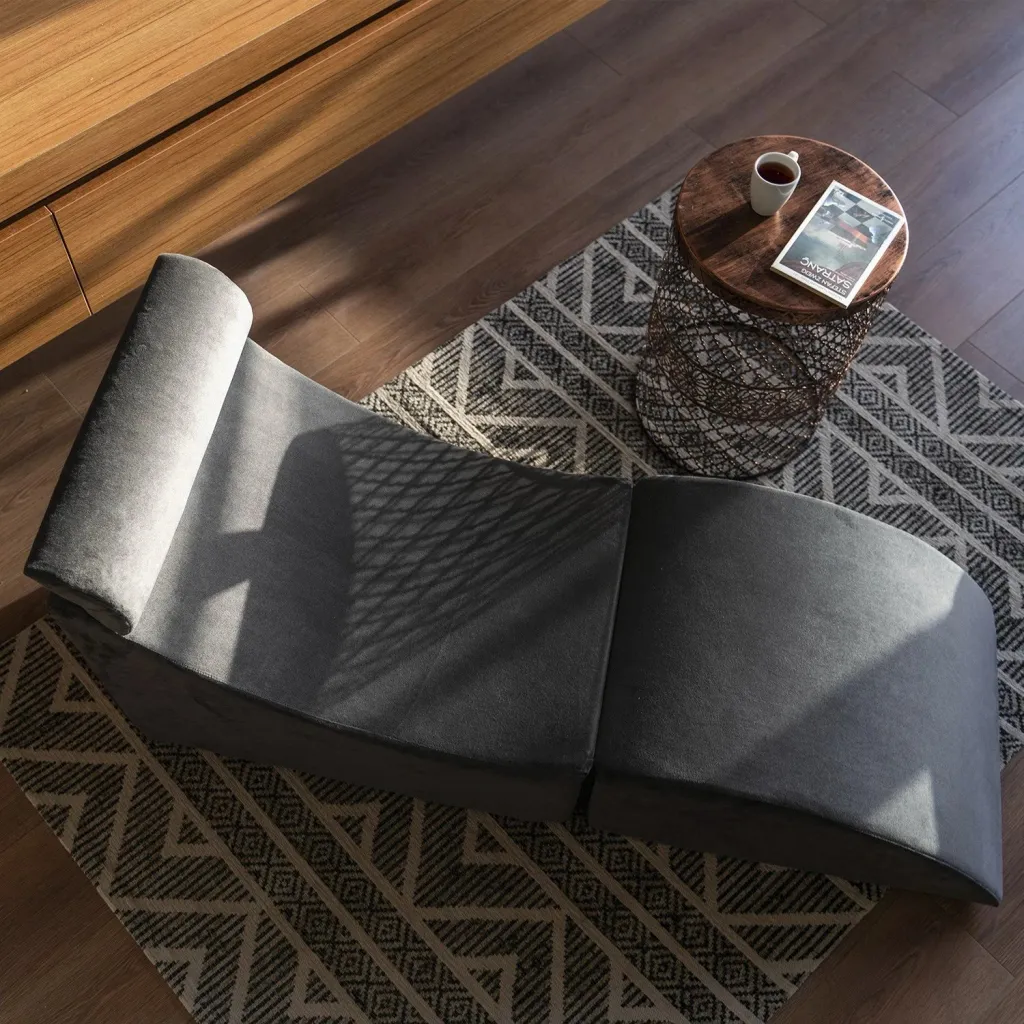 Divan Bella, kadife, ngjyrë antracit, Atelier del Sofa - 4