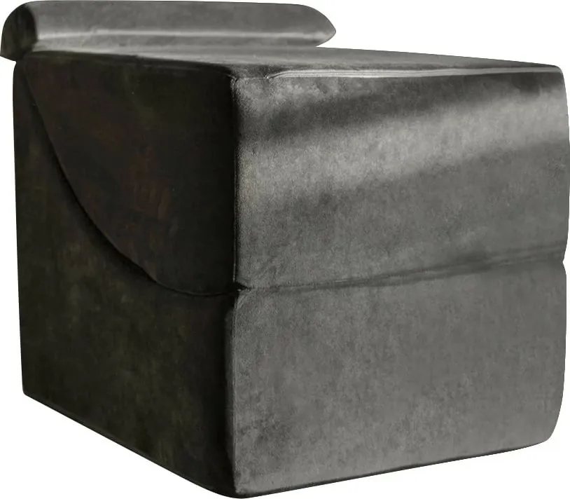 Divan Bella, kadife, ngjyrë antracit, Atelier del Sofa - 7