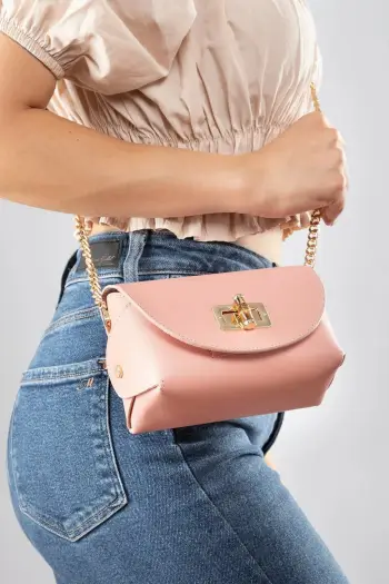 Çantë shpine Zoozie Bags, ngjyrë pluhur, Fonte