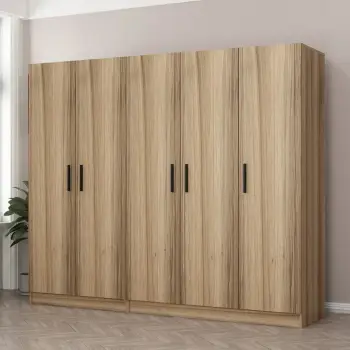 Dollap rrobash Skye Decor, ngjyrë dore, 225x190x52cm
