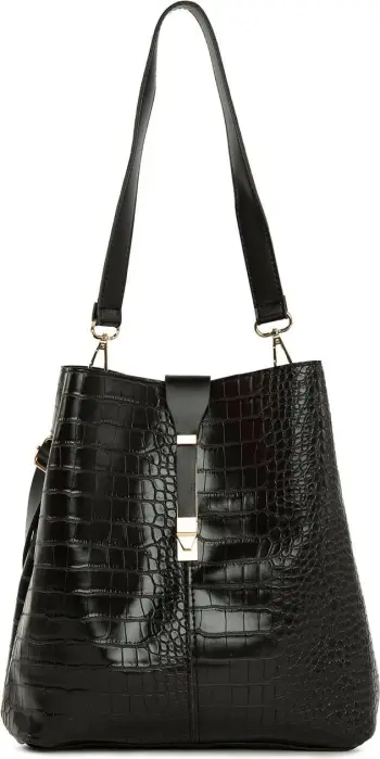 Çantë krahu Zoozie Bags, 5227 - 62669, e zezë dhe e artë