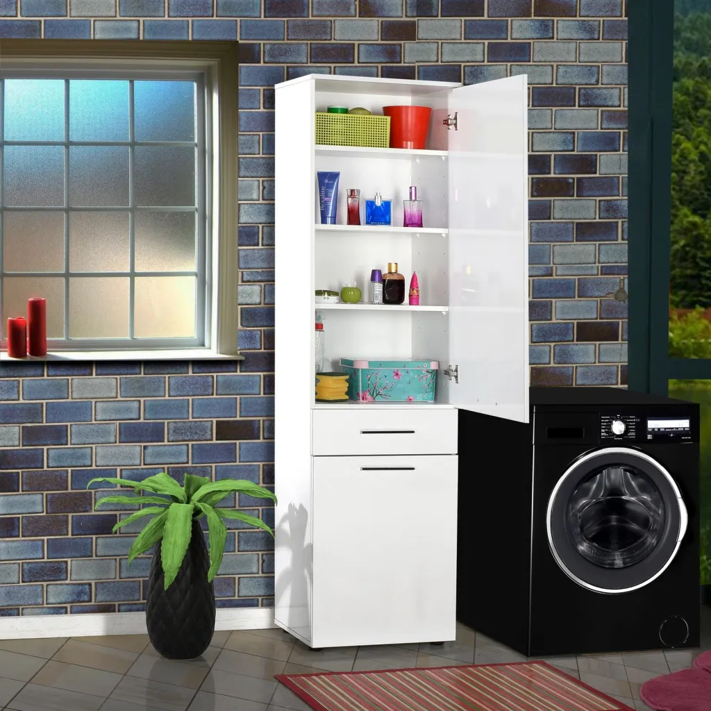 Dollap multifunksional, ngjyrë e bardhë, Hanah Home, Adr-621-Pp-1 - 3