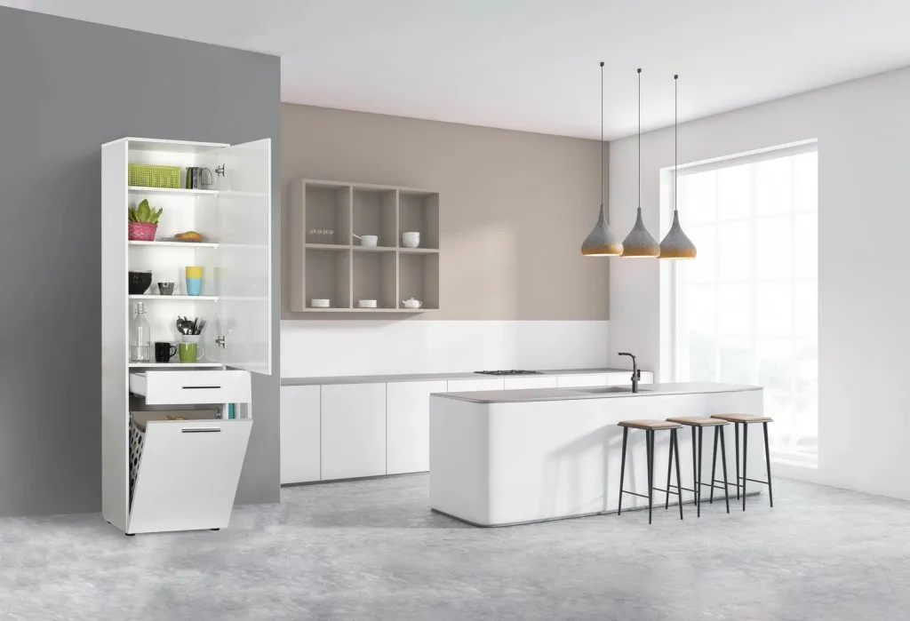 Dollap multifunksional, ngjyrë e bardhë, Hanah Home, Adr-621-Pp-1 - 6