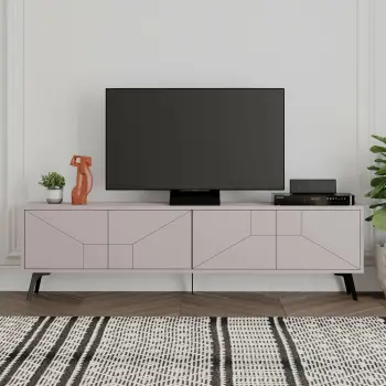 Komodë TV Skye Decor, ngjyrë mocha e çelët