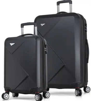 Set valixhesh (2 copë), ngjyrë e zezë, Zoozie Bags, 8022