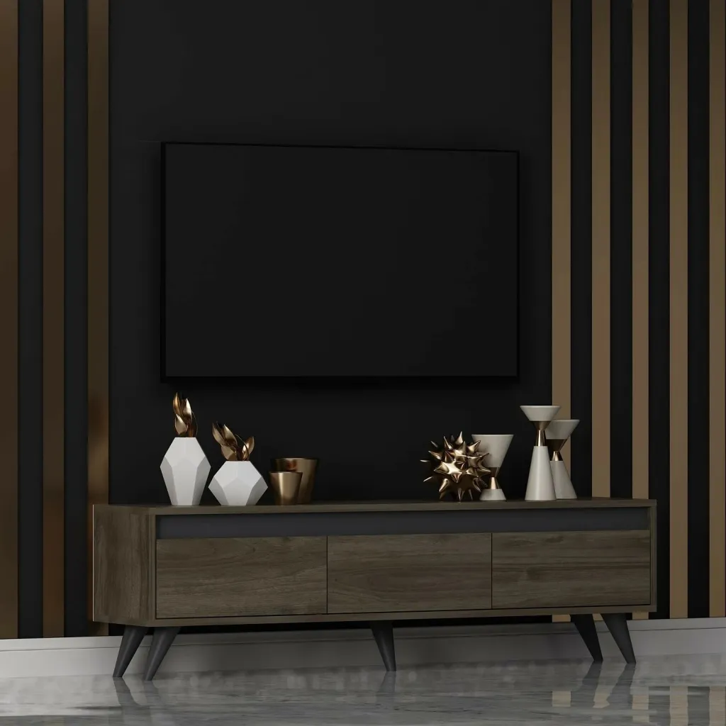 Komodë TV, ngjyrë arre, Skye Decor, Century - 2