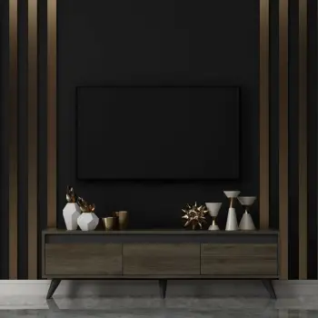 Komodë TV, ngjyrë arre, Skye Decor, Century