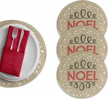 Set nënshtrues tavoline Hermia Concept, shumëngjyrësh, 37cm, 4 copë