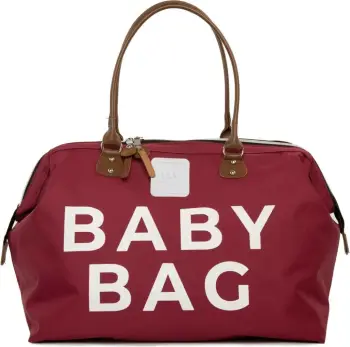 Çantë për pelena, ngjyrë e kuqe Claret, Zoozie Bags, 57x35x25cm