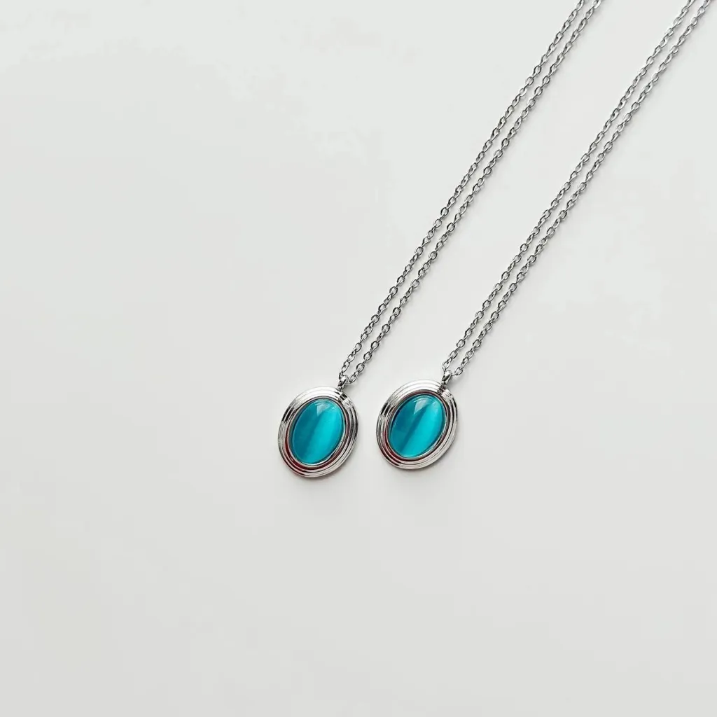 Vathë çeliku Jumeon, ngjyrë turquoise dhe argjendi - 2