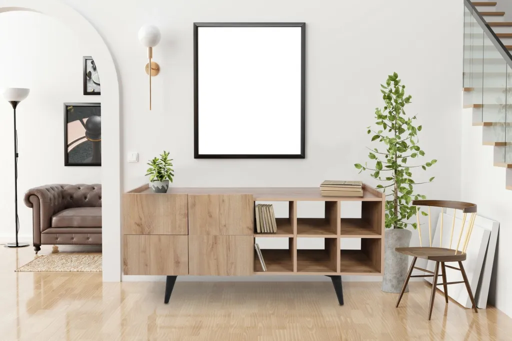 Konsol Skye Decor, ngjyrë lisi, 150x42x71cm - 1