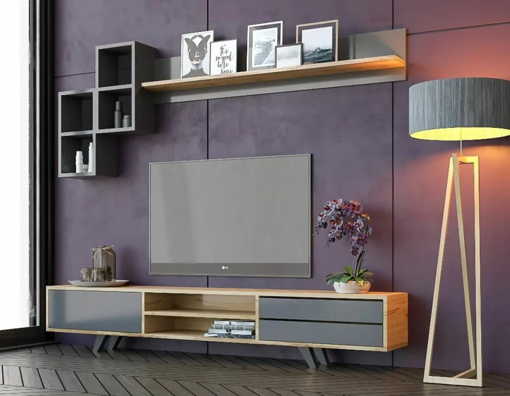 Njësi TV Skye Decor, anthracite dhe lis, RB-046 - 1