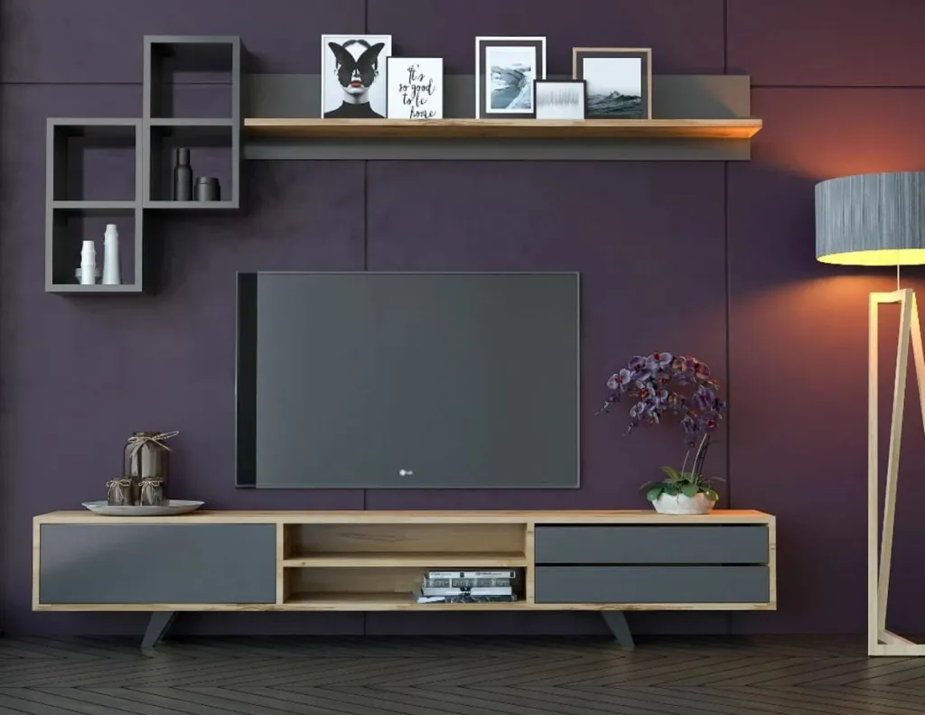 Njësi TV Skye Decor, anthracite dhe lis, RB-046 - 2