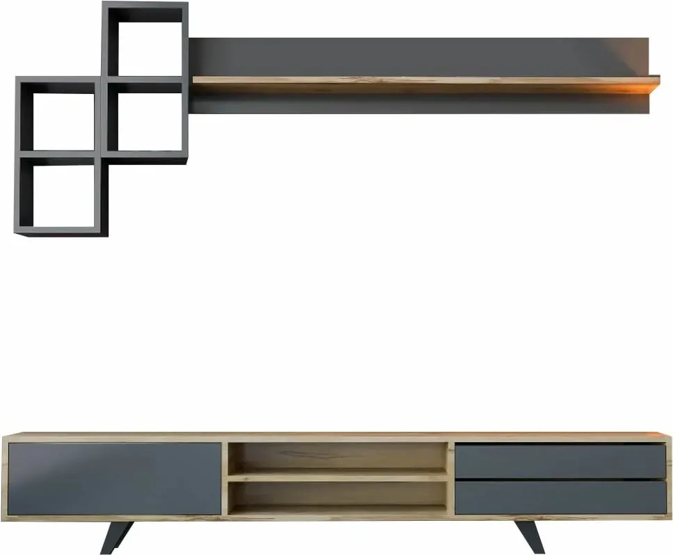 Njësi TV Skye Decor, anthracite dhe lis, RB-046 - 3