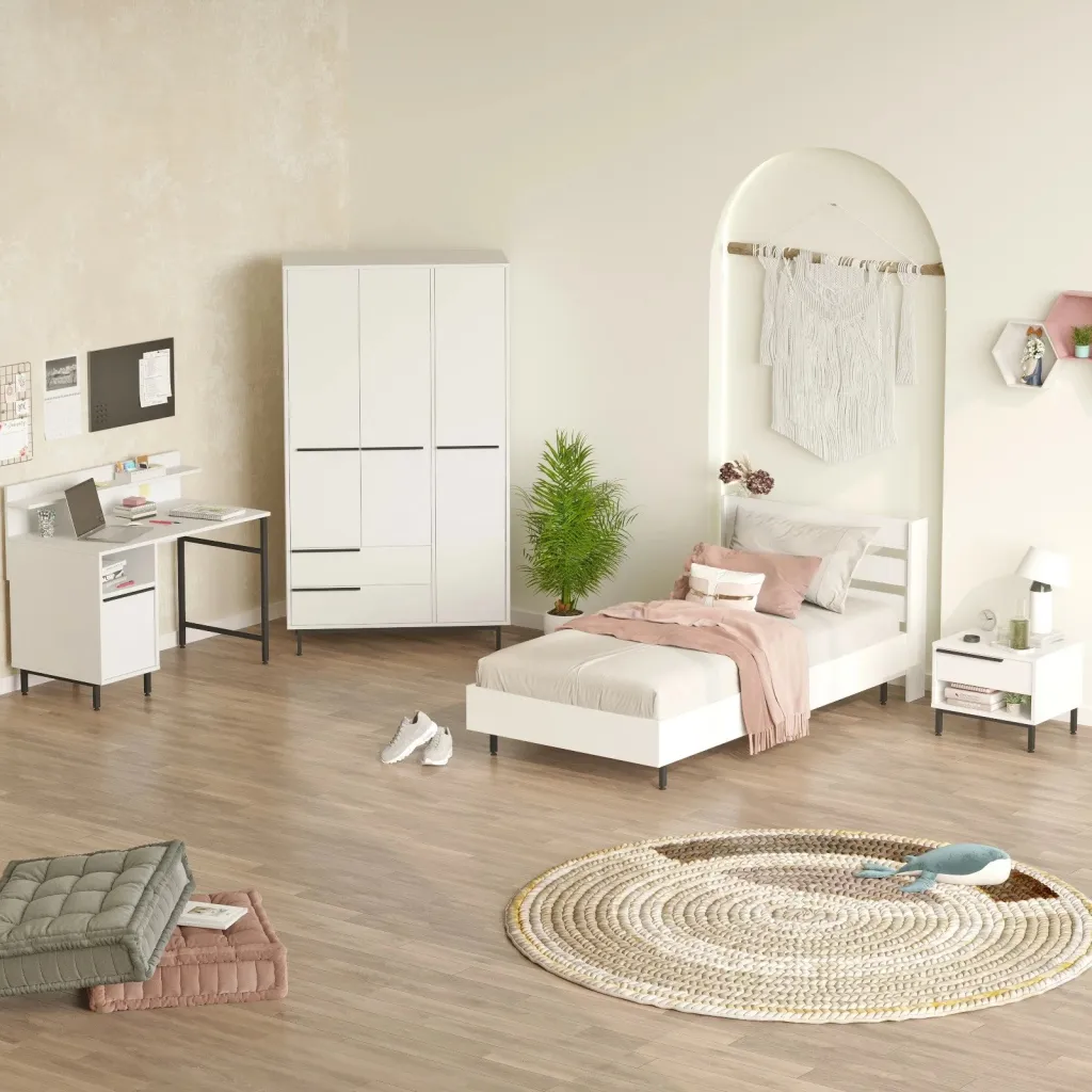 Set dhome rinore Skye Decor, ON24-W, ngjyrë e bardhë - 1