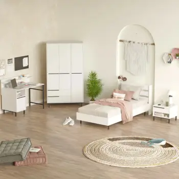 Set dhome rinore Skye Decor, ON24-W, ngjyrë e bardhë