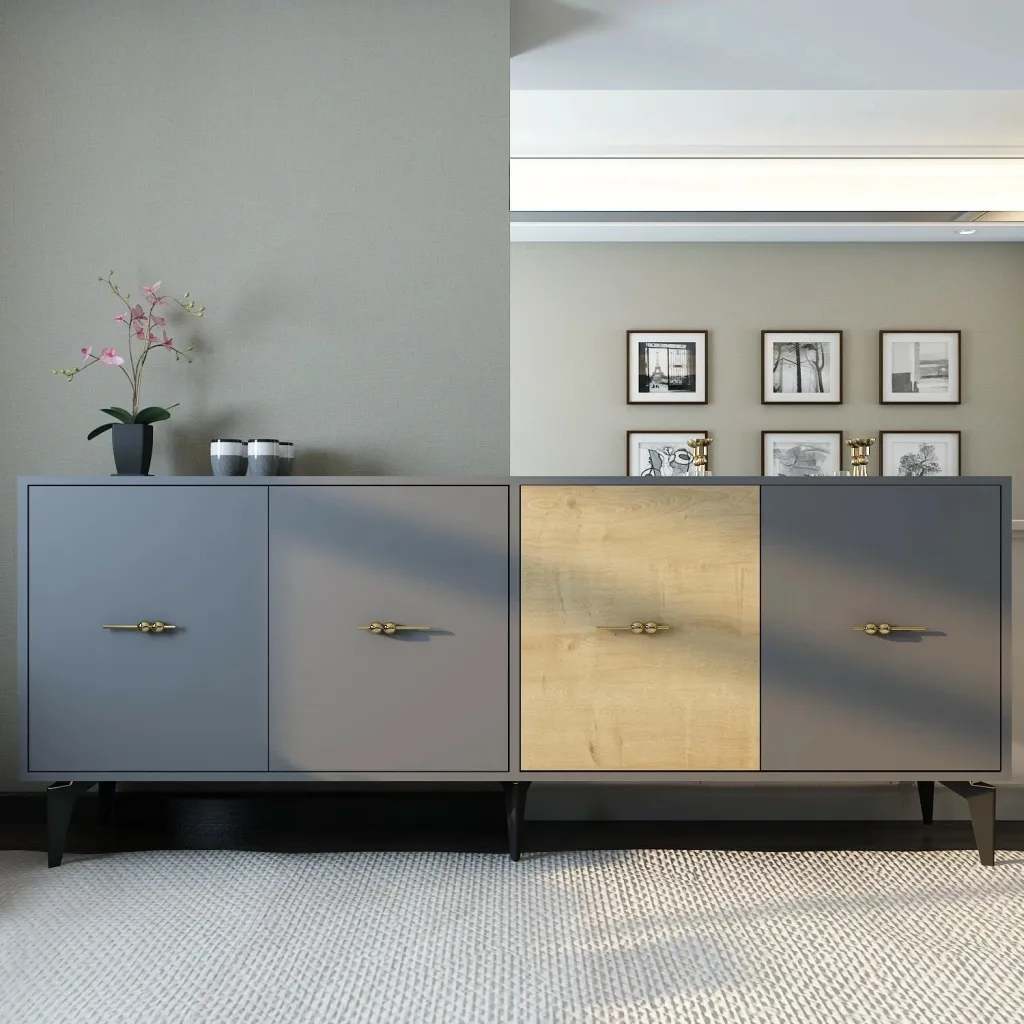 Konsol Skye Decor, anthracite, sapphire oak - 1