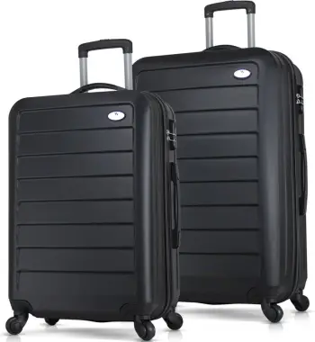 Set valixhesh (2 copë), ngjyrë e zezë, Zoozie Bags, 8107