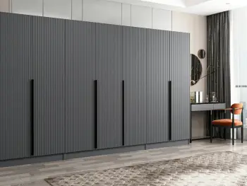 Dollap i madh për dhomë gjumi, ngjyrë antracit, Skye Decor, Kale Plus - 7778