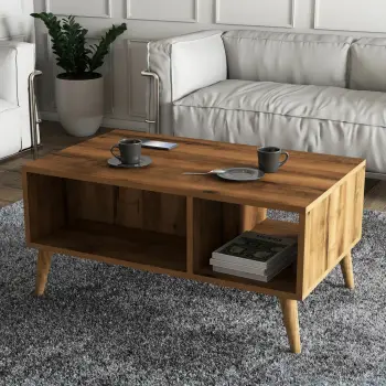 Tavolinë e ulët, ngjyrë arre, Skye Decor, Exxen - 2072