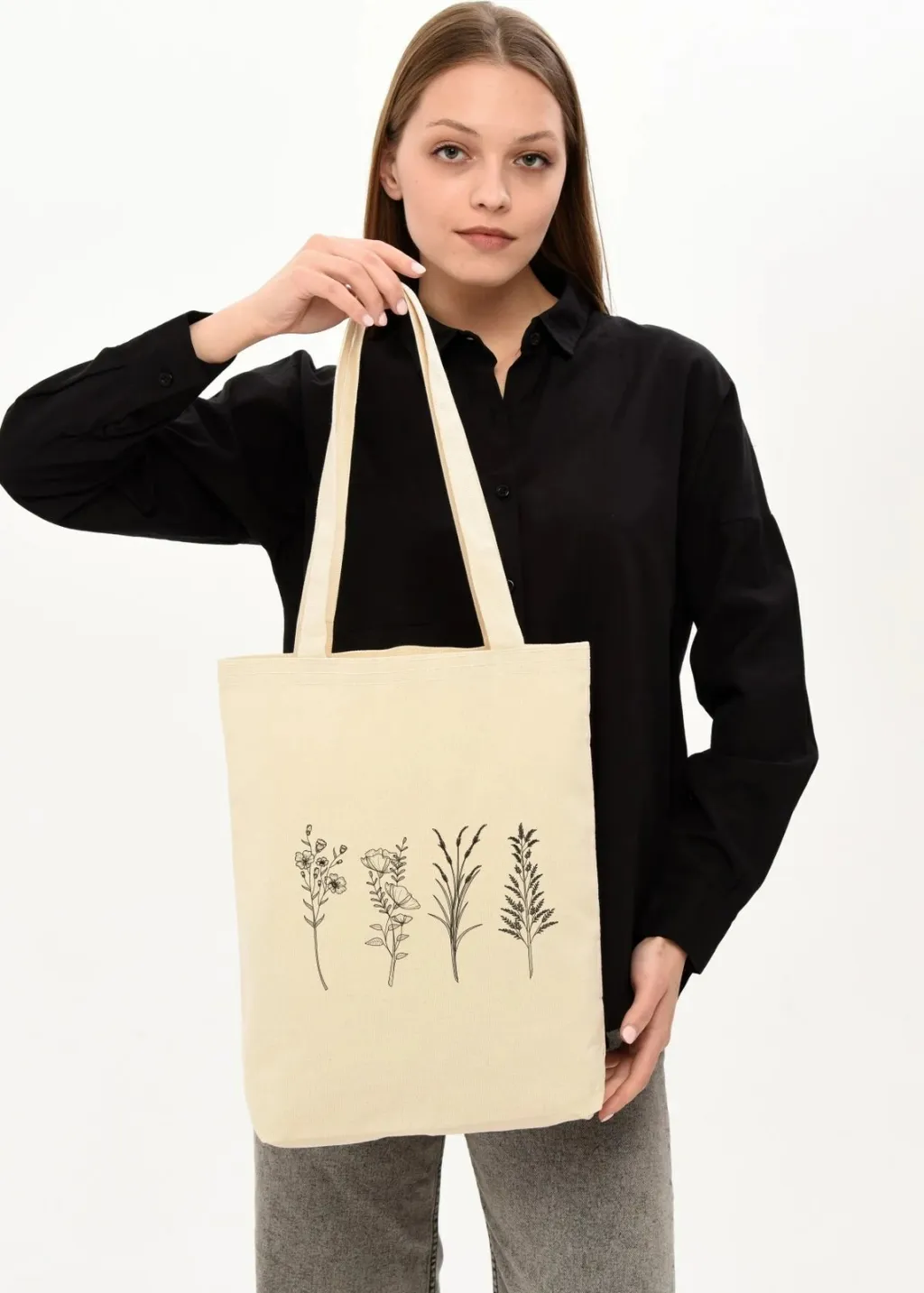 Çantë tote Zoozie Bags, krem, 35x40x8cm, 0487 - 4