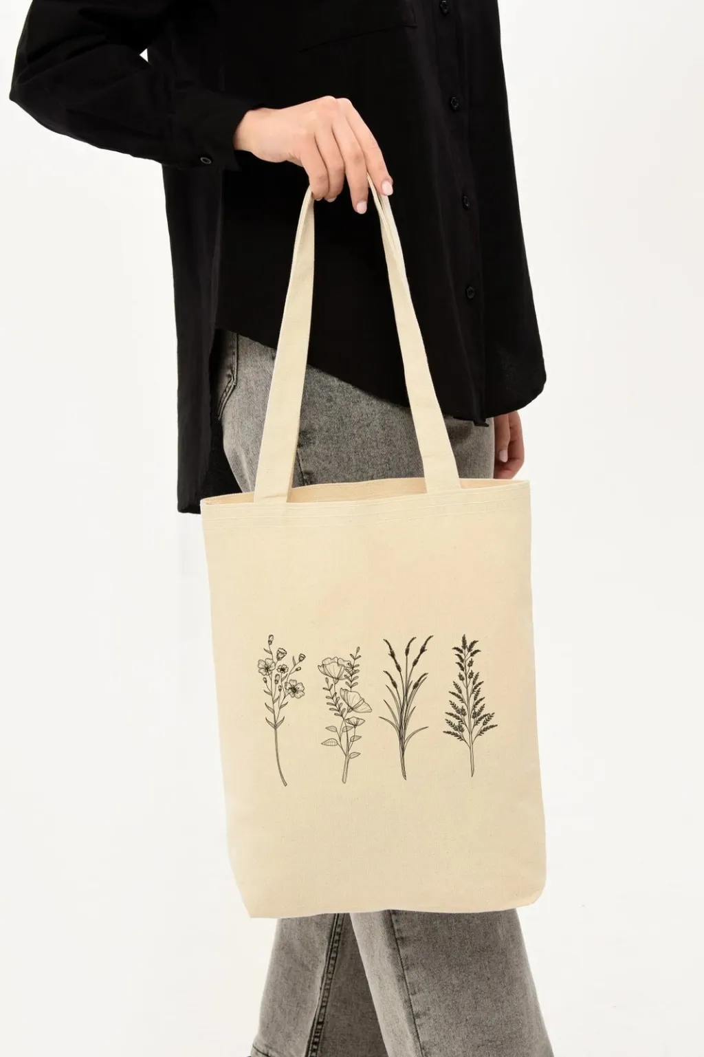Çantë tote Zoozie Bags, krem, 35x40x8cm, 0487 - 5