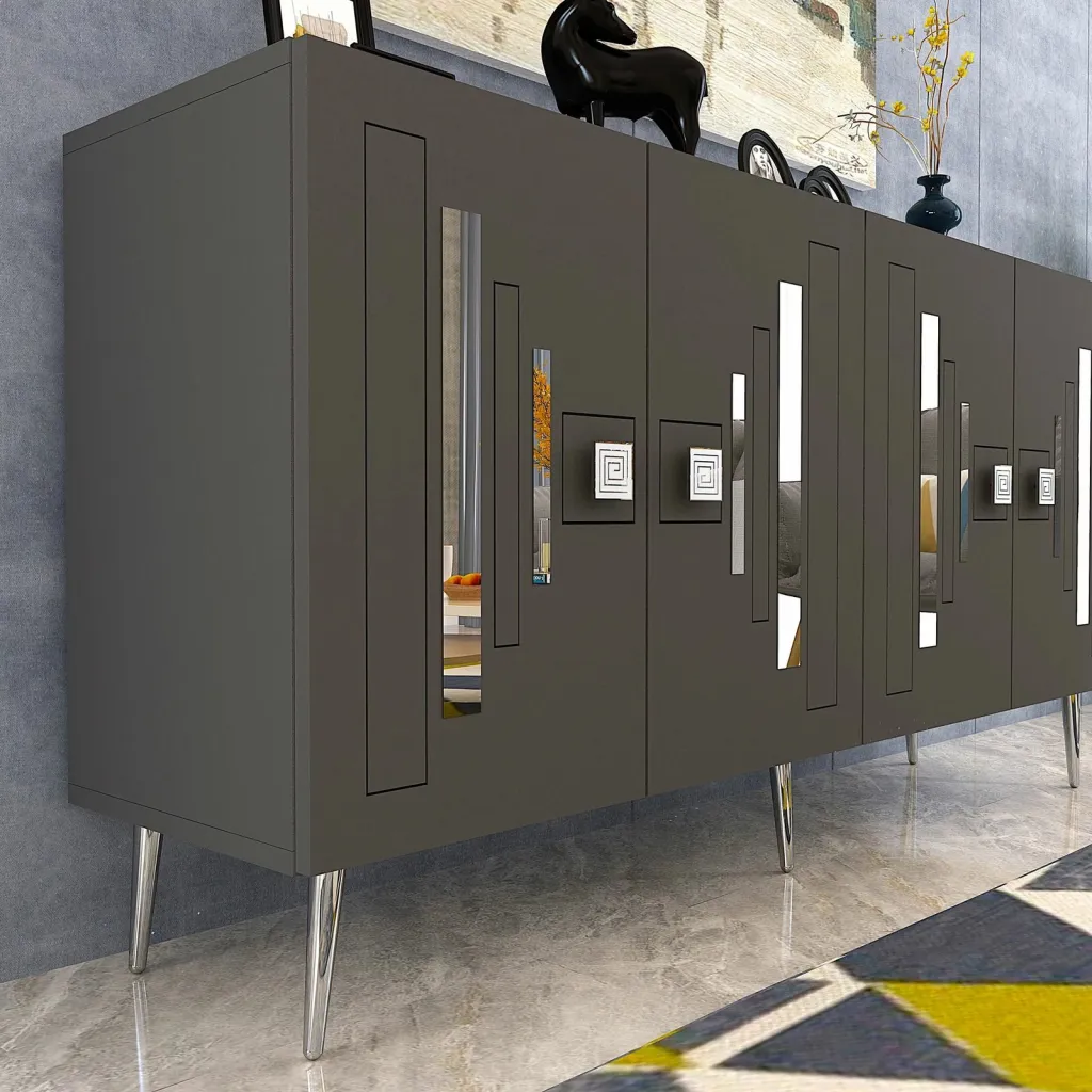 Konsol Skye Decor, antracit, argjend - 3