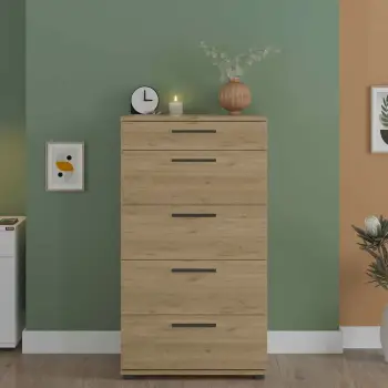 Komodë Skye Decor, ngjyrë lisi, Sfn-550-Ff-1