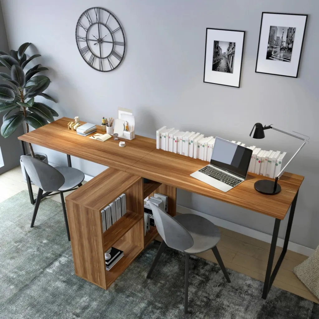 Tavolinë studimi Skye Decor, ngjyrë arre, London - L208 - 1