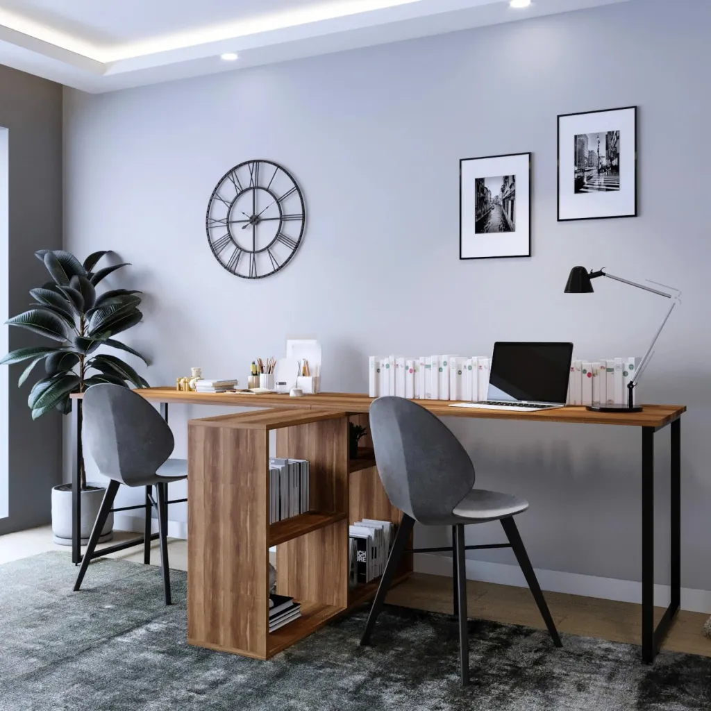 Tavolinë studimi Skye Decor, ngjyrë arre, London - L208 - 2