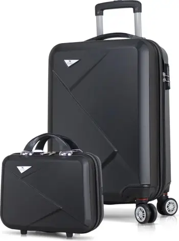 Set valixhesh (2 copë), ngjyrë e zezë, Zoozie Bags, 1406