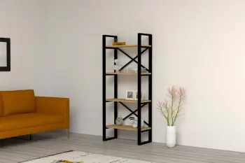 Raft librash industrial Skye Decor, ngjyrë safir, Alaro