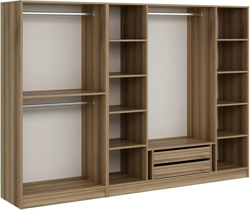 Dollap garderobe, ngjyrë dore, Skye Decor, 7670, 270x210x52 cm - 4