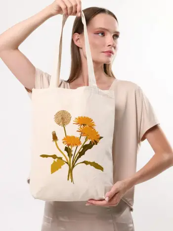 Qese tote Zoozie Bags, 1981, ngjyrë krem