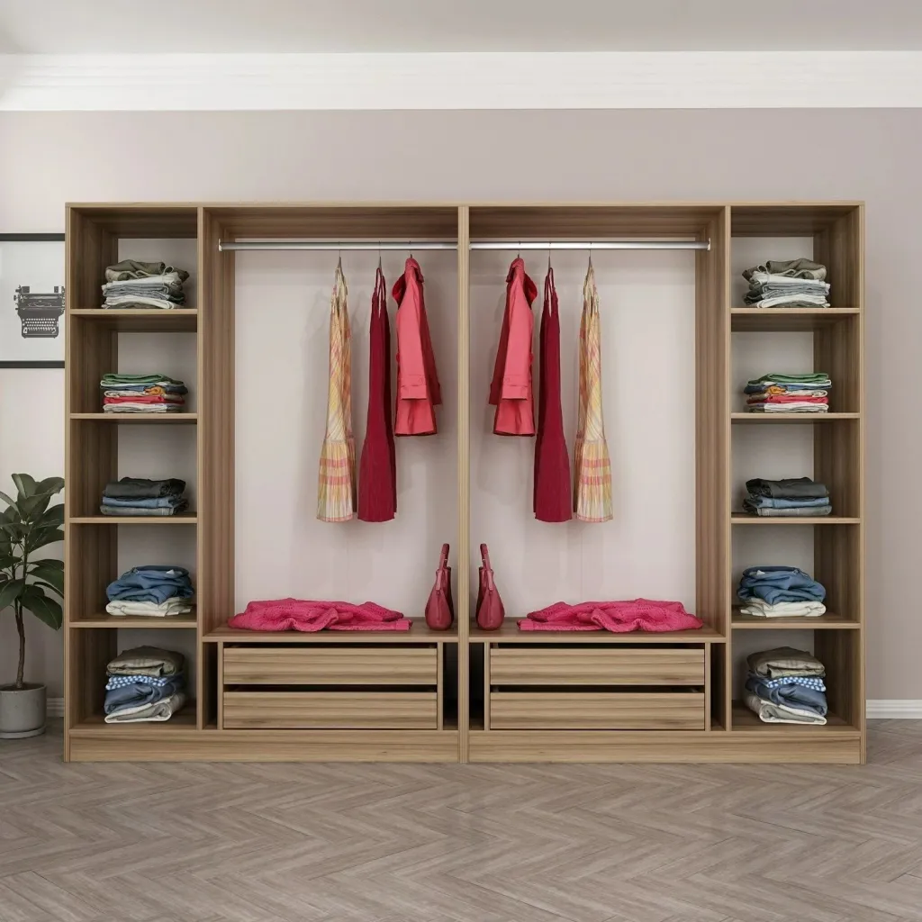Dollap garderobe, ngjyrë dore, Skye Decor 7631, 270x210x52cm - 5