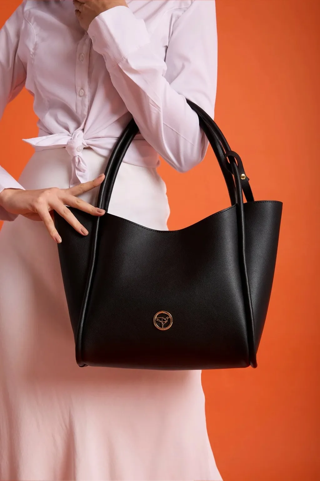 Çantë krahu Zoozie Bags, Athinë, e zezë - 4