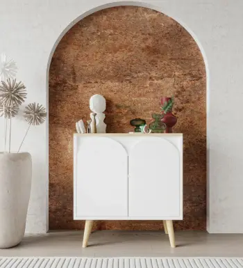 Konsol Skye Decor, Venezia 75, ngjyrë lis safir, e bardhë