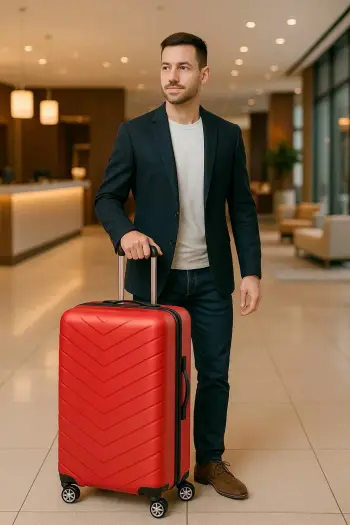 Valixhe e madhe udhëtimi, ngjyrë e kuqe, Zoozie Bags Wexta Wx-1001