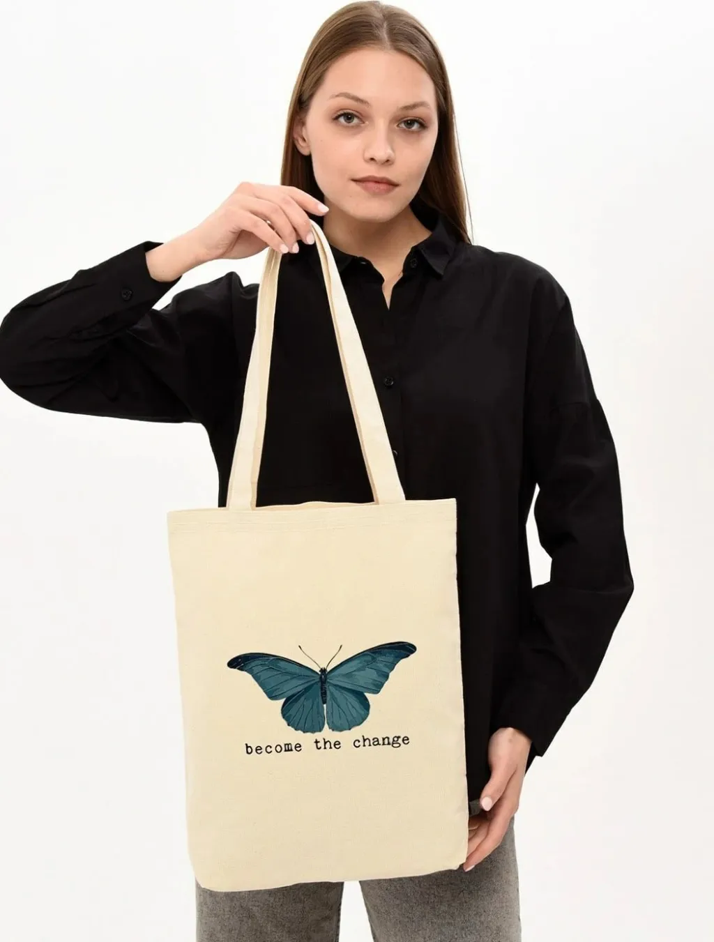 Torbë tote Zoozie Bags, ngjyrë krem, 1094 - 2