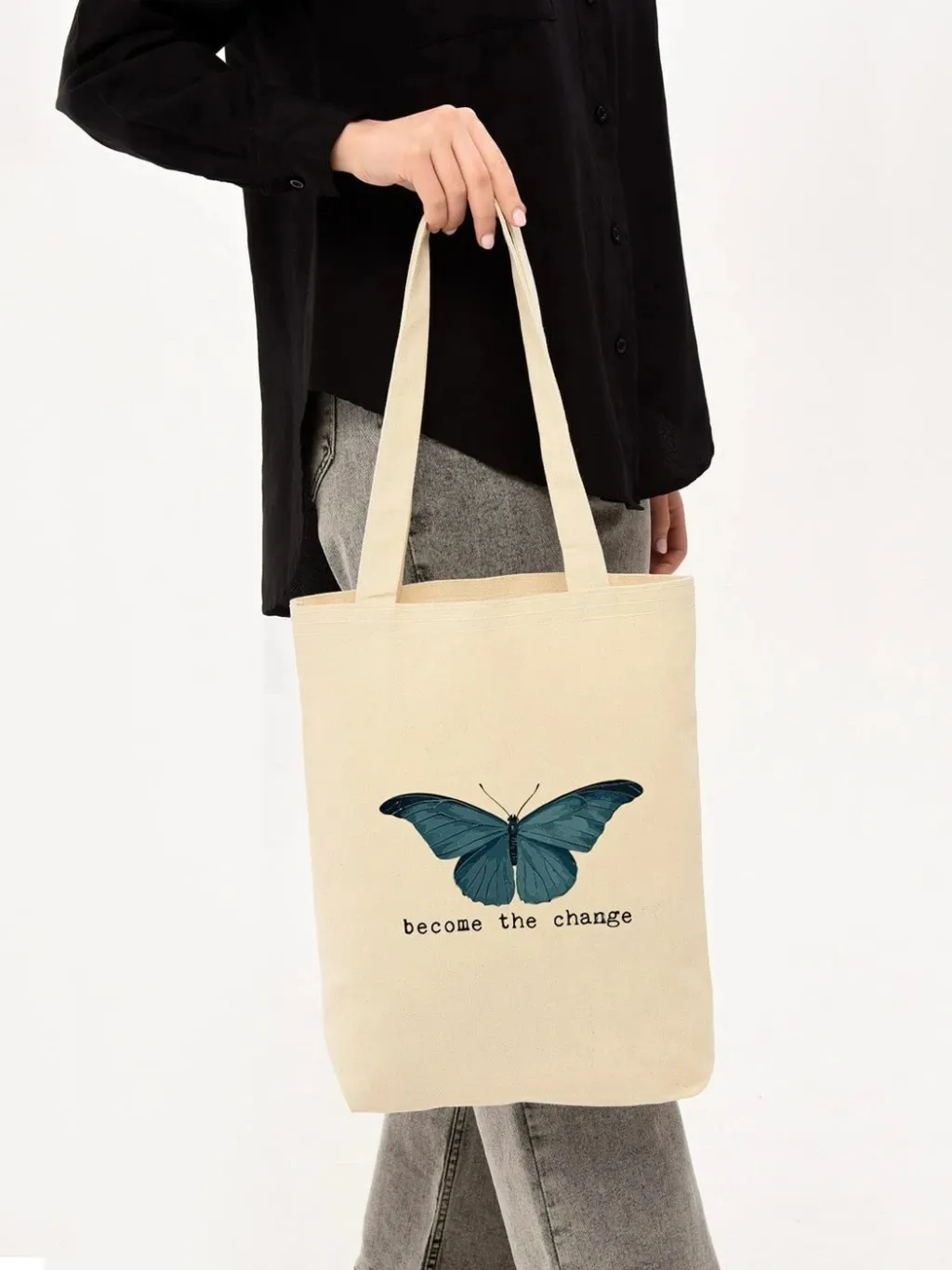 Torbë tote Zoozie Bags, ngjyrë krem, 1094 - 4