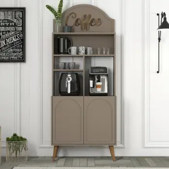 Dollap për kafe, ngjyrë Atlas dhe arre, Skye Decor, 81.3x201x35cm