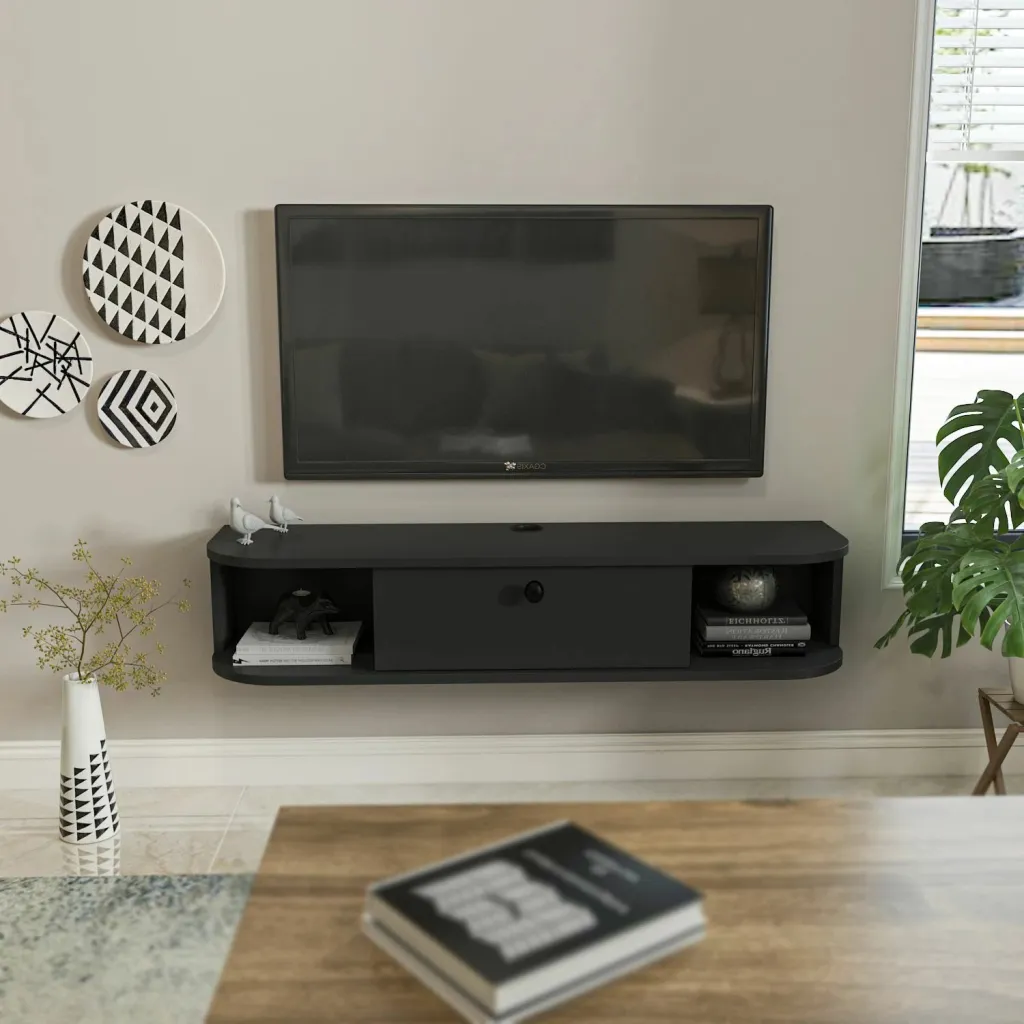 Komodë televizori Skye Decor, ngjyrë antracit, Ibarra - 1