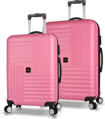 Set valixhesh (2 copë), ngjyrë rozë, Zoozie Bags, 8449