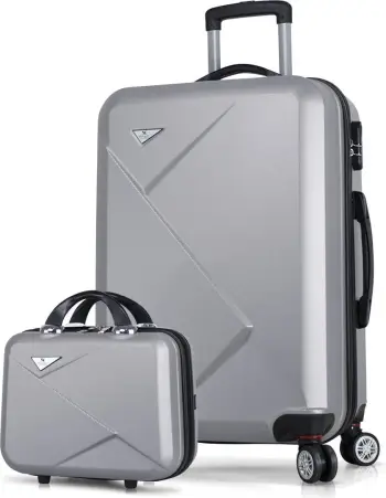 Set valixhesh (2 copë), ngjyrë gri, Zoozie Bags, 4988