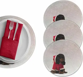 Set 4 nënshtrues tavoline Hermia Concept, shumëngjyrësh, 37cm