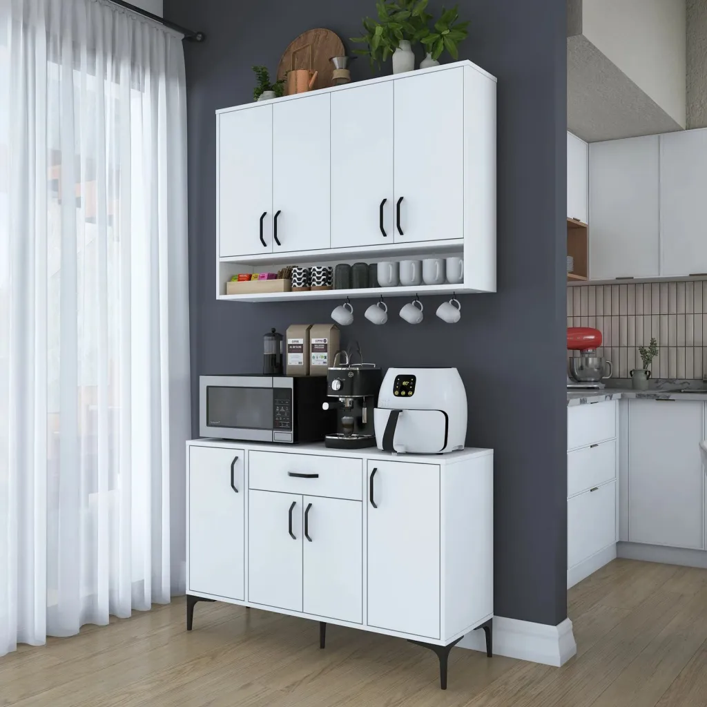 Stendë për kafe, ngjyrë e bardhë, Skye Decor, JE205 - 3824 - 1