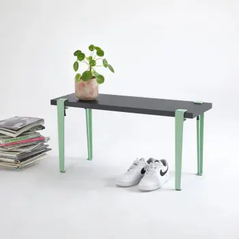 Bankë moderne, ngjyrë antracit, mente, e gjelbër, Skye Decor