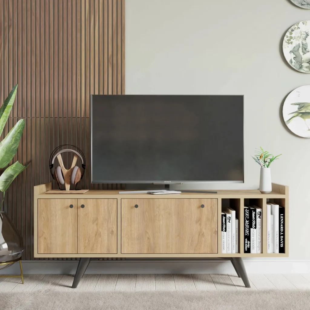 Komodë TV Skye Decor, ngjyrë lisi, Brukge - 1