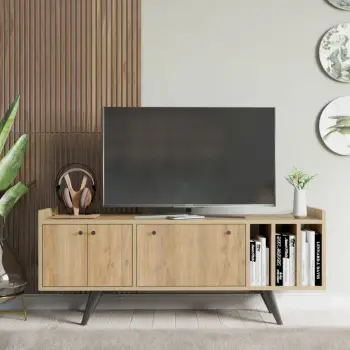 Komodë TV Skye Decor, ngjyrë lisi, Brukge